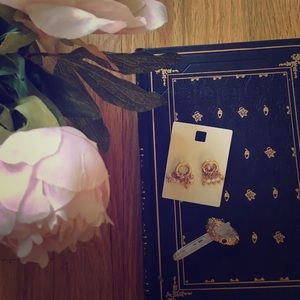 Multicolored Ring Drop Earringswith beaded tassels  &rainbow stone boho Ring Set